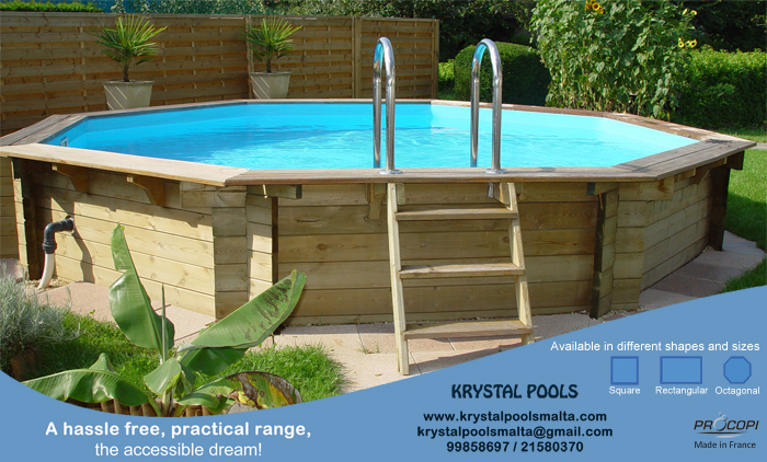 Krystal Pools Malta - Wooden Pools